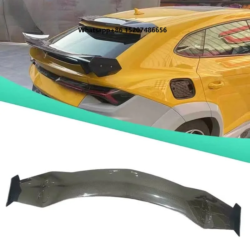 For  Urus Rear Wing Upgrade GT Style Rear Trunk Spoiler High Quality Dry Carbon Fiber Trunk Wing