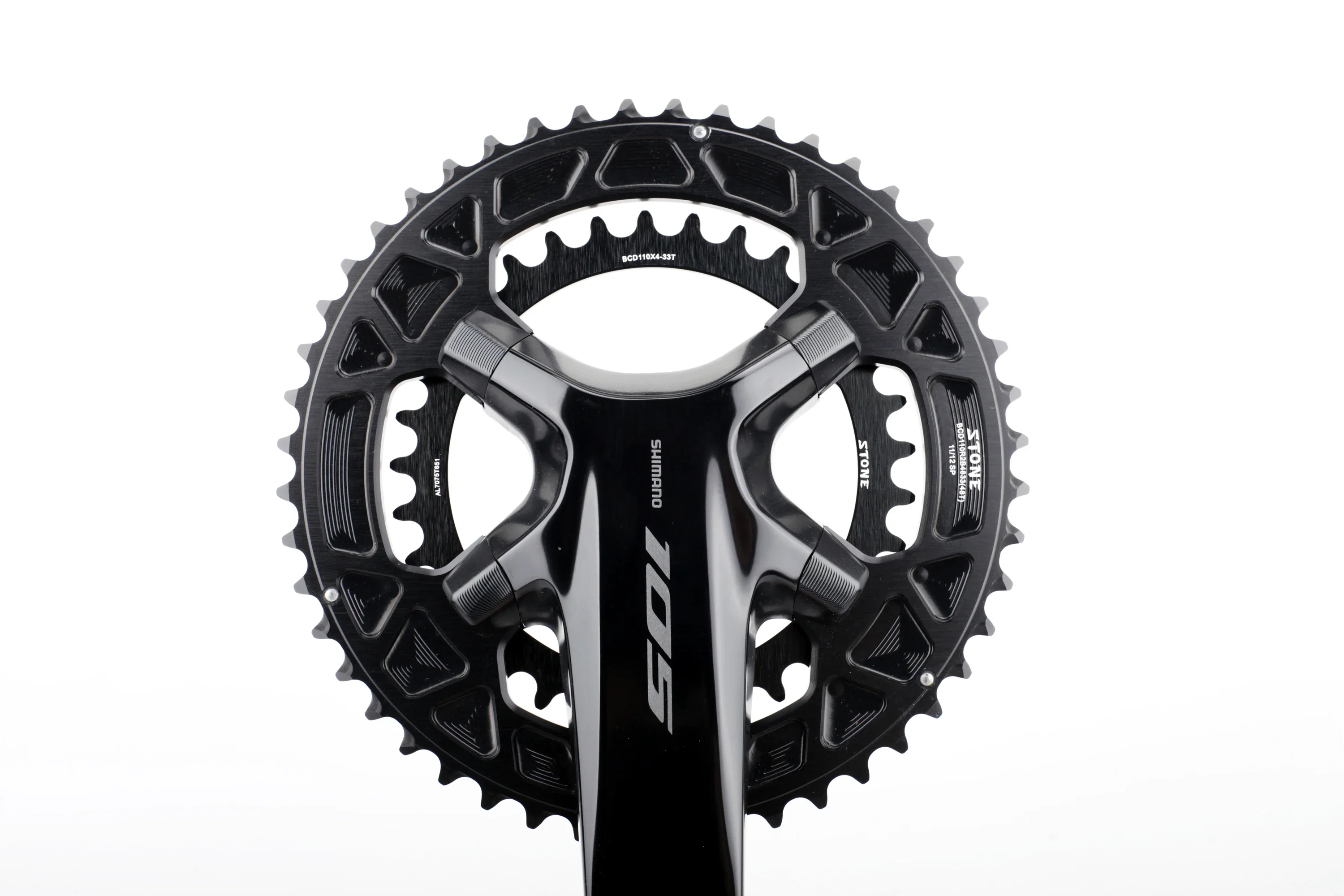 Plateau Double 110 BCD Shimano 105 R7100/R8100/R9200 – Choix Tailles 50/34, 52/36, 53/39