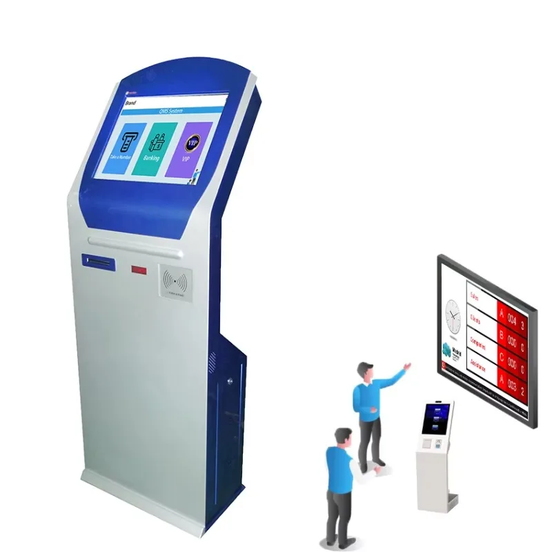 17 Inch Infrared Touch Screen Digital Bank/ Hospital/clinic Electronic Calling Ticket Dispenser Machine Queue Management System