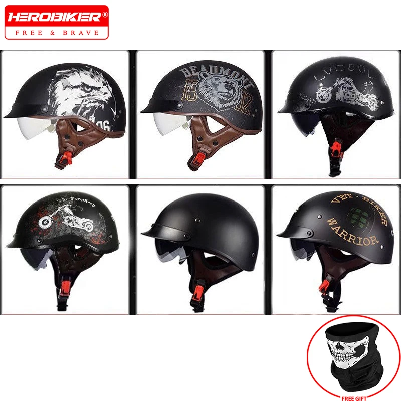 خوذة ركوب الدراجات النارية الجديدة بشهادة نصف مغطاة ومضادة للتأثير خوذة ركوب الدراجات للرجال والنساء خوذة تزلج آمنة #1
