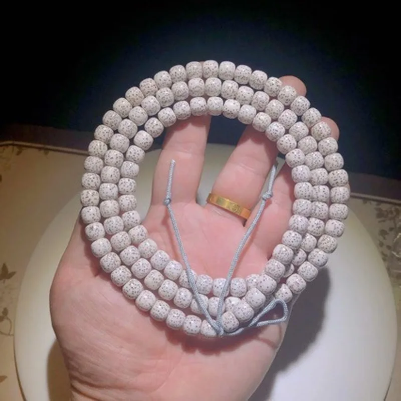Bodhi, Hainan, Natural, Large, With Ample Space, Smooth, Moon Design, String Of Beads Bracelet And Necklace