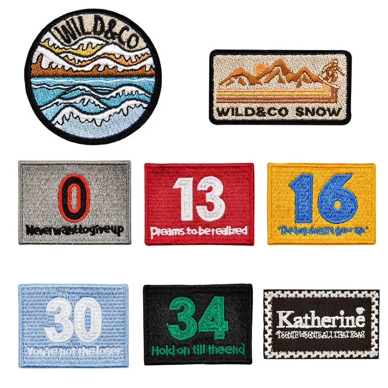 Рисунок 2 - Красочные круглые вышитые тканевые наклейки