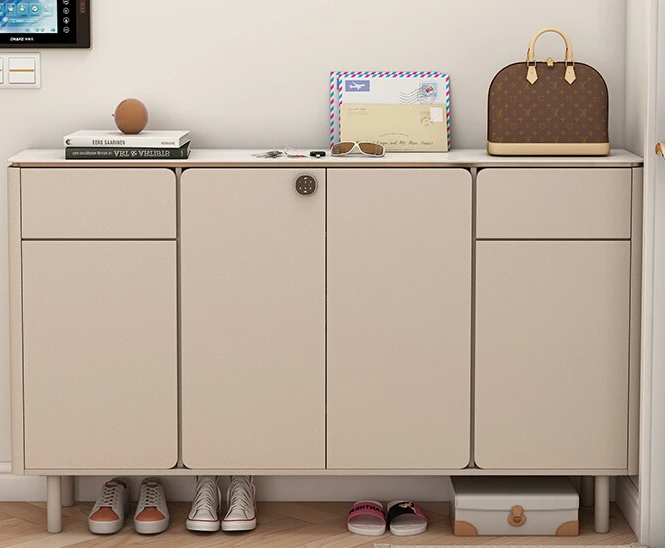 Shoe cabinet with locked aisle, large capacity, multi-storey and super-large storage cabinet