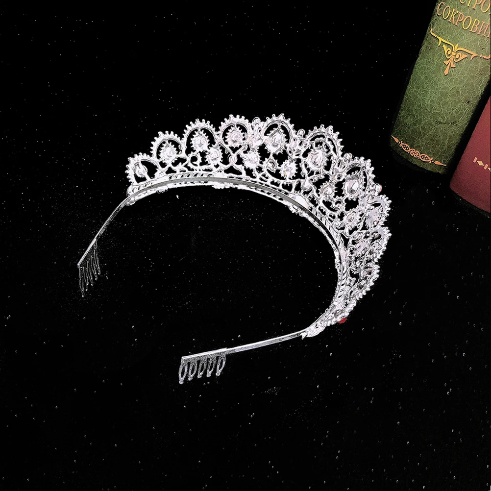 

Elegant Bridal Tiara Crystal Crown Headpiece Rhinestones Comb Hairband Wedding Party Gifts Women Headdress Accessories