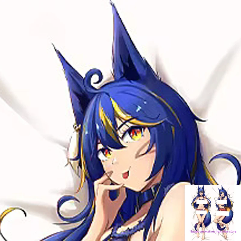 

Anime Dakimakura Pillow Fox Ears 2-Side Print Pillowcase Hugging Body Cushion Cover Otaku Waifuristmas Decoration 2023