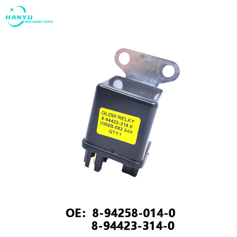 

New High-quality Genuine Part EX400-5 ZX330 Excavator Relay small safety start relay 24V 8-94258-014-0 8-94423-314-0