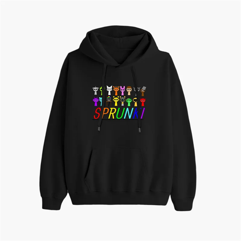 

sprunki Vintage 90s Hoodie Men and Women Hip-hop Sports Harajuku Pullover Sweatshirt Spring Sweatshirt