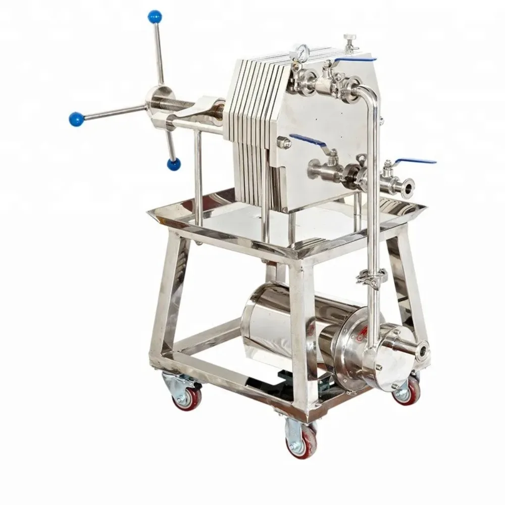 Stainless steel industrial multi-layer plate and frame filter supporting laboratory medicine food Baijiu juice liquid