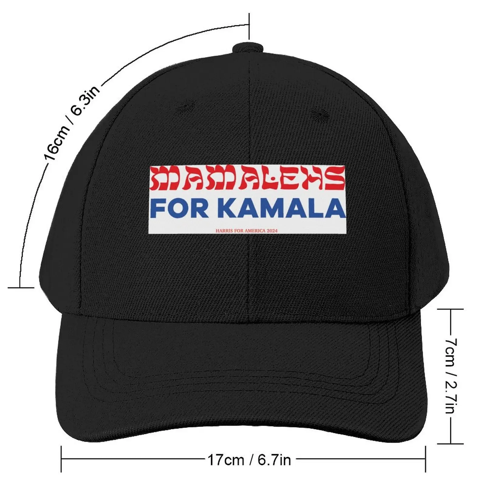 MAMALEHS FOR KAMALA 2024 women yiddish jewish Kamala Harris President Election Baseball Cap