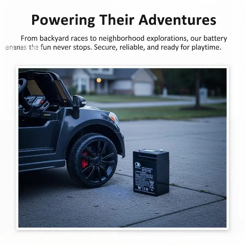 1Pcs DIY Accessories Children's Electric Vehicles Toy Cars Motorcycles Baby Strollers Rechargeable Battery 6V4.5Ah