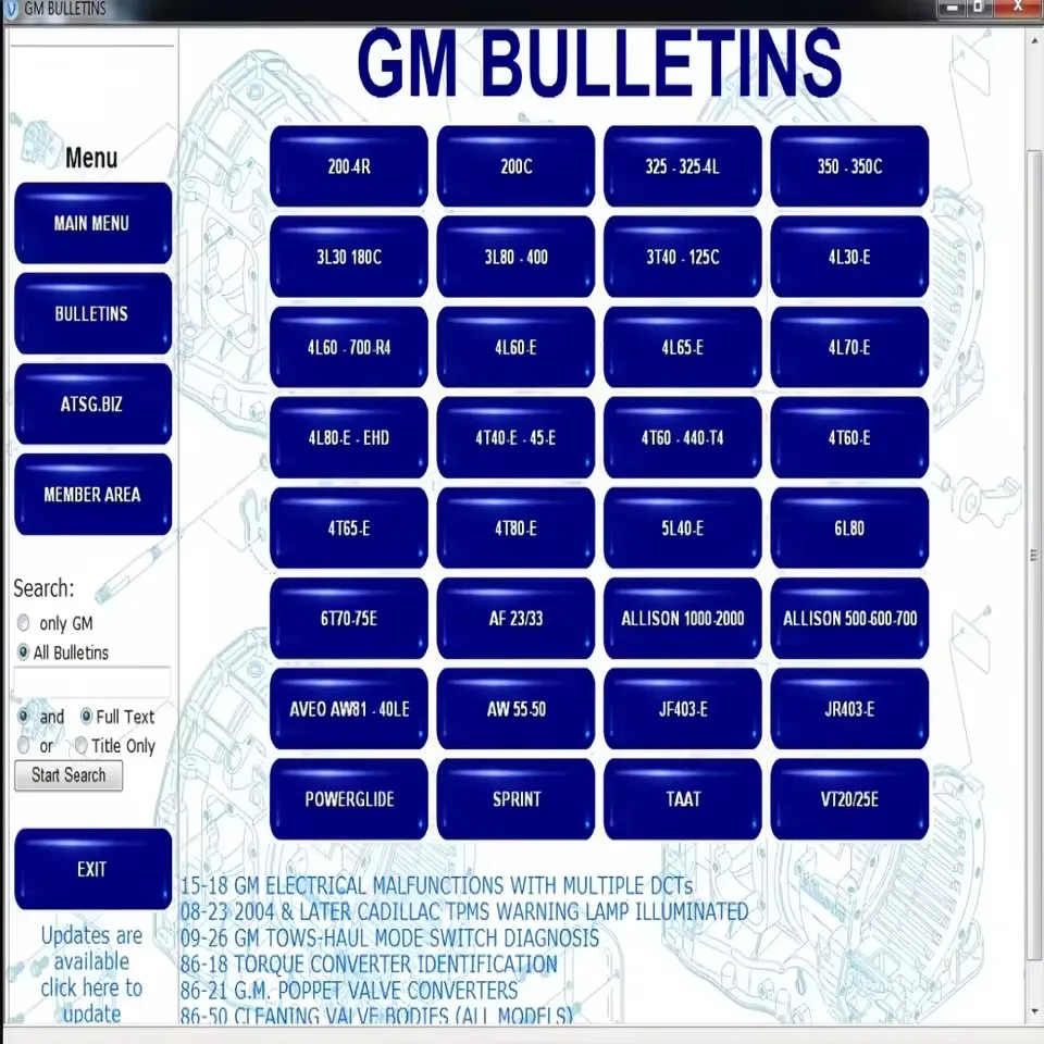 

ATSG 2017 Fault Detection Unit 2025 software Automatic Transmissions Service Group Repair Manual Diagnostics Automotive Tools