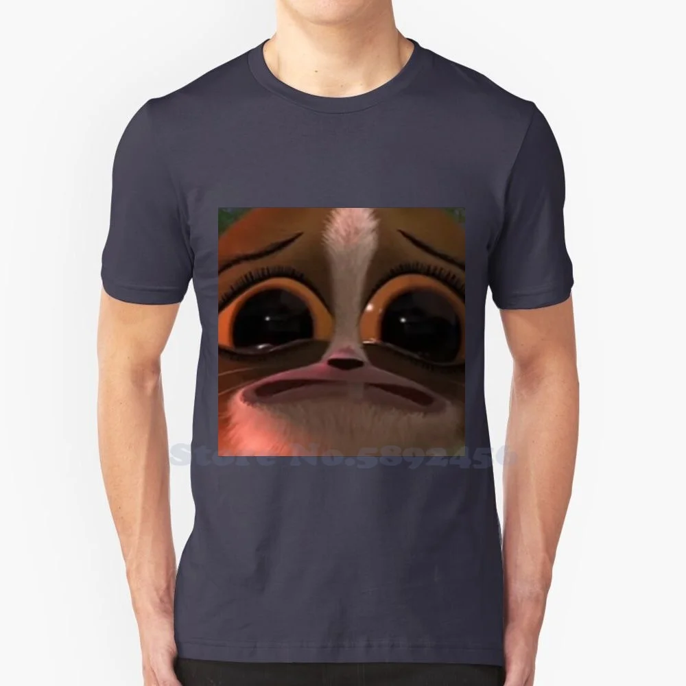 Mort Crying 100% Pure Cotton T-Shirt Morty Mort Crying Mort Madagascar War Criminal Awful Horrible Serial Murderer