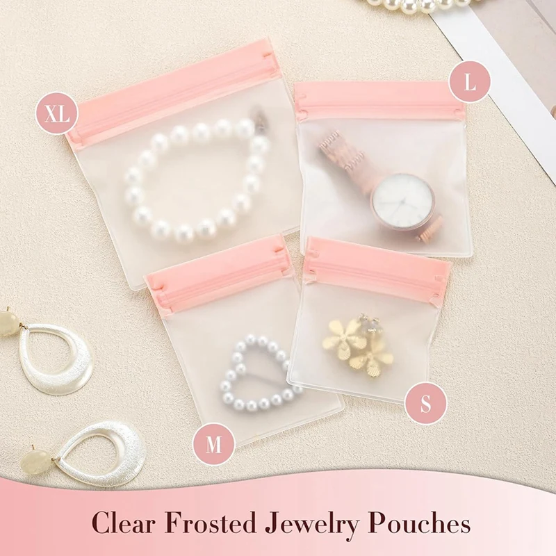 16pcs EVA Jewelry Bags Set, Anti-Tarnish Pouches for Storage, Assorted Sizes for Rings, Necklaces, Earrings Retail