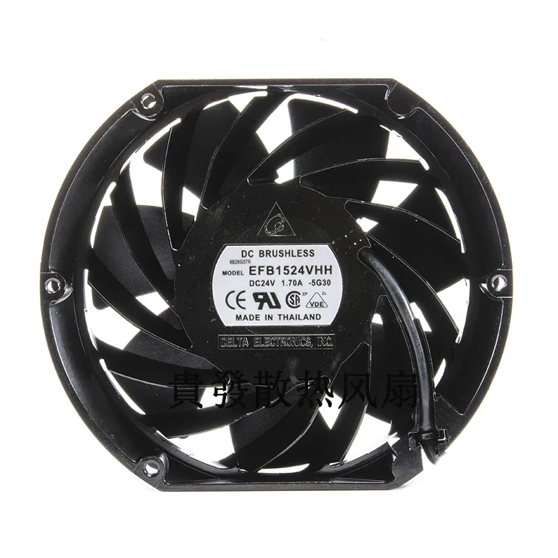 Original imported DC fan axial flow fan efb1524vhh 17251 DC24V 1.7A