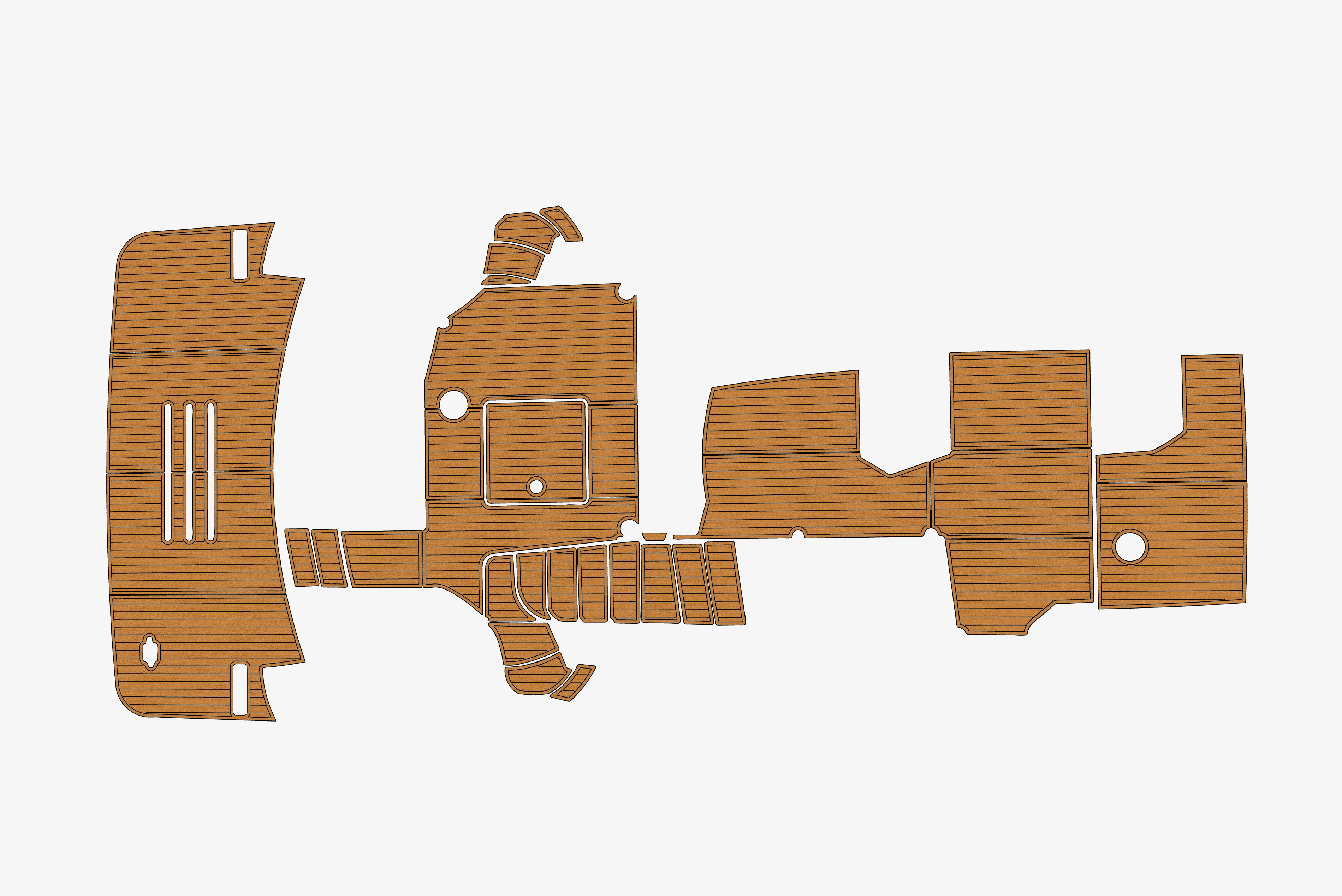 

Marine Faux Teak EVA Non-Slip Mat-2019-2021 Carver 52 Self-Adhesive 1/4" (6mm) Boat Deck Pad for Cockpit & Deck