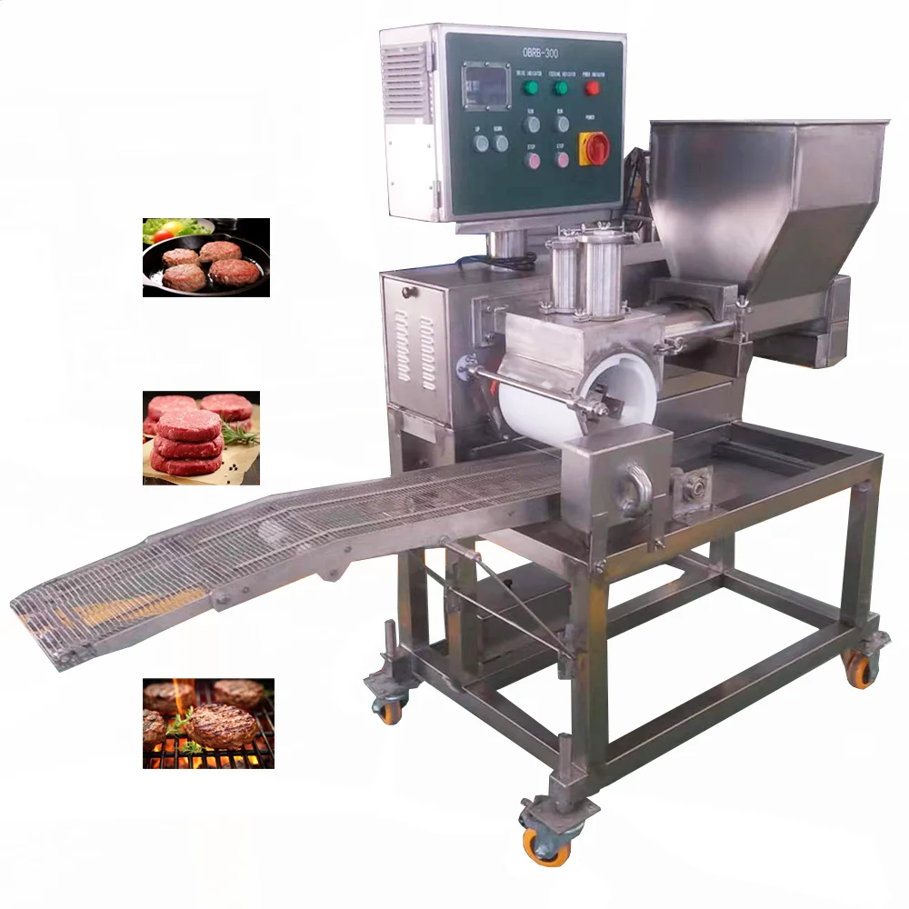 Automatic Patty Forming Machine Stuffed Burger Maker Breakfast Sausage Patty Maker