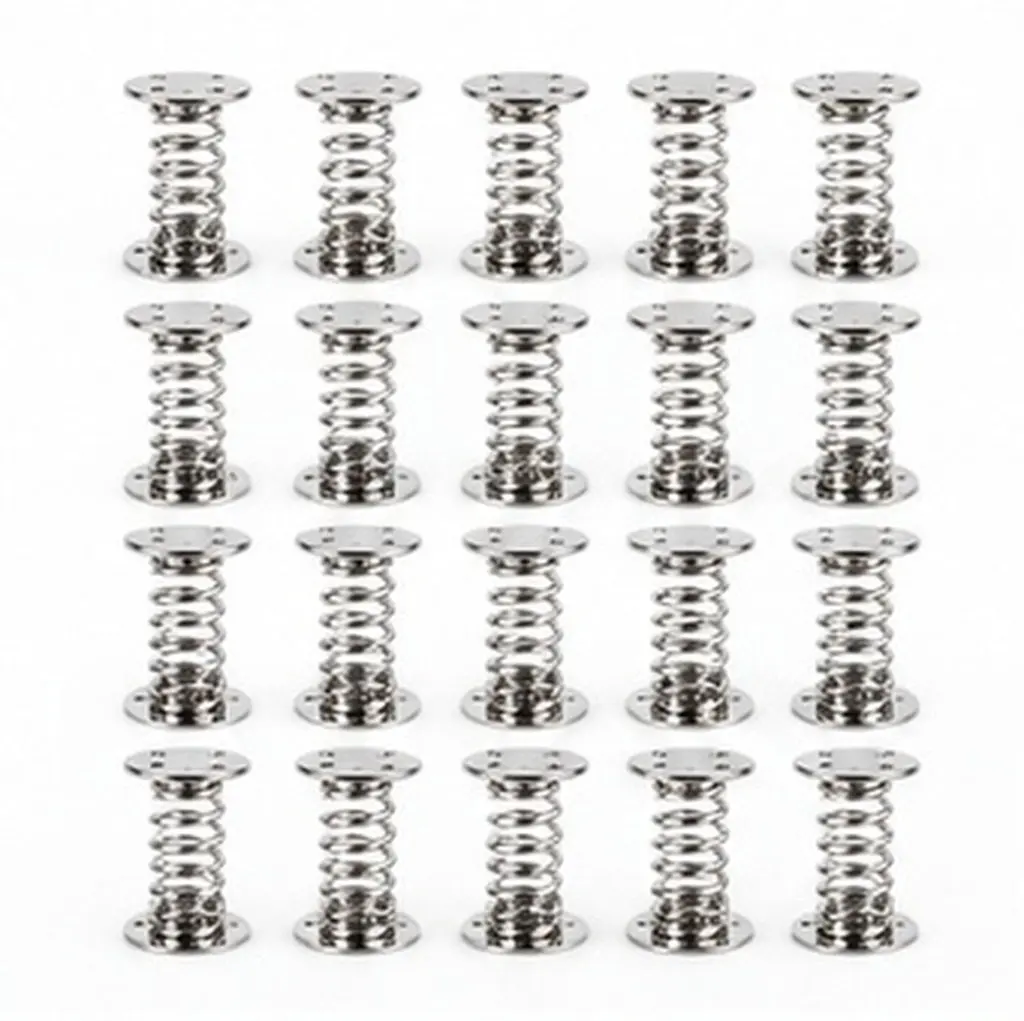 20Pcs Metal Spiral Wobble Spring Base for Car Bobblehead Dashboard Decoration Spring Components for Craft Projects