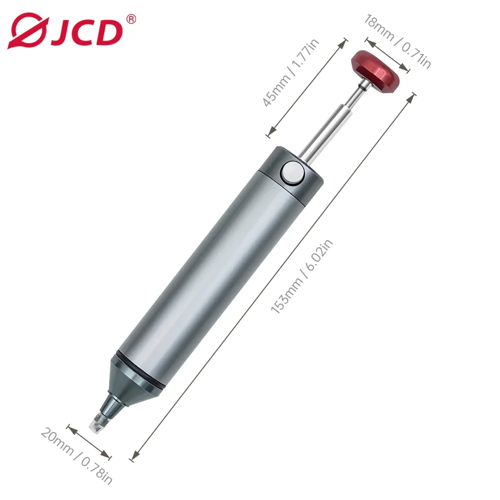 

JCD Aluminum Metal Desoldering Pump Suction Tin Gun Soldering Sucker Pen Removal Vacuum Soldering Iron Desolder Welding Tools