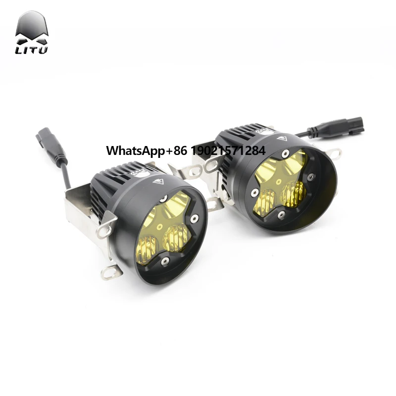 LITU Offroad LED Fog Lamps 40W LED Driving Lights 3 Inch LED Headlights White Yellow Auto Lights for Offroad Universal Car