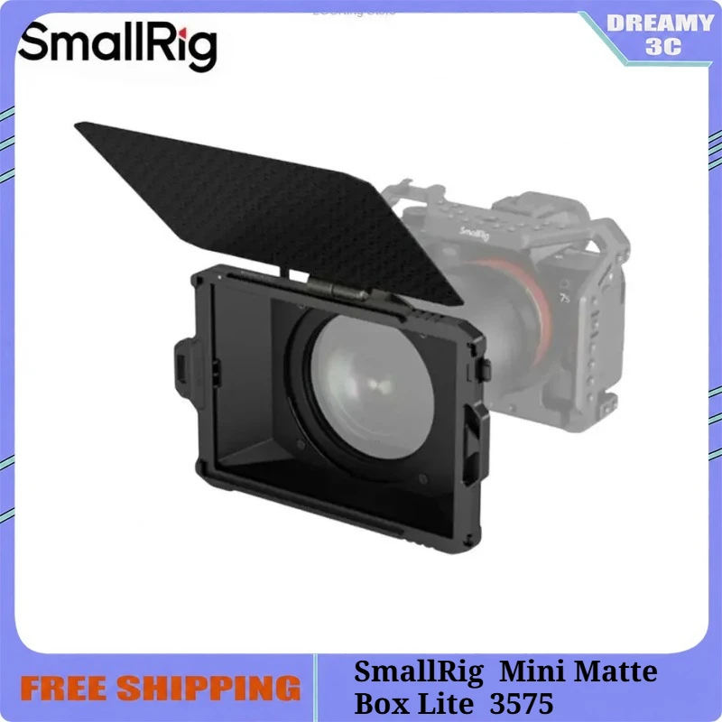 SmallRig Mini Matte Box Lite with Filter Tray Carbon Fiber Flag for Mirrorless DSLR Cameras for 52/58/67/72/77/82/86mm Lens 3575