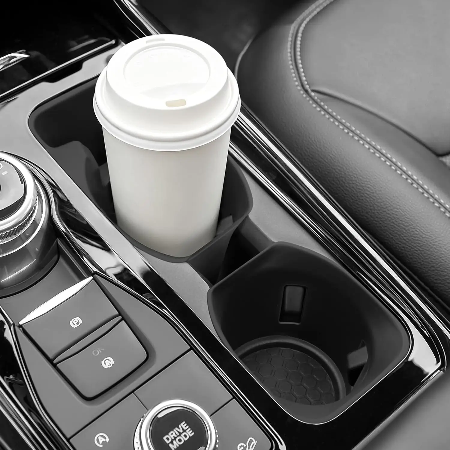 Inserts antidérapants en silicone pour porte-gobelets de console centrale pour Ford Explorer 2020-2024, porte-bouteilles de voiture, accessoires intérieurs