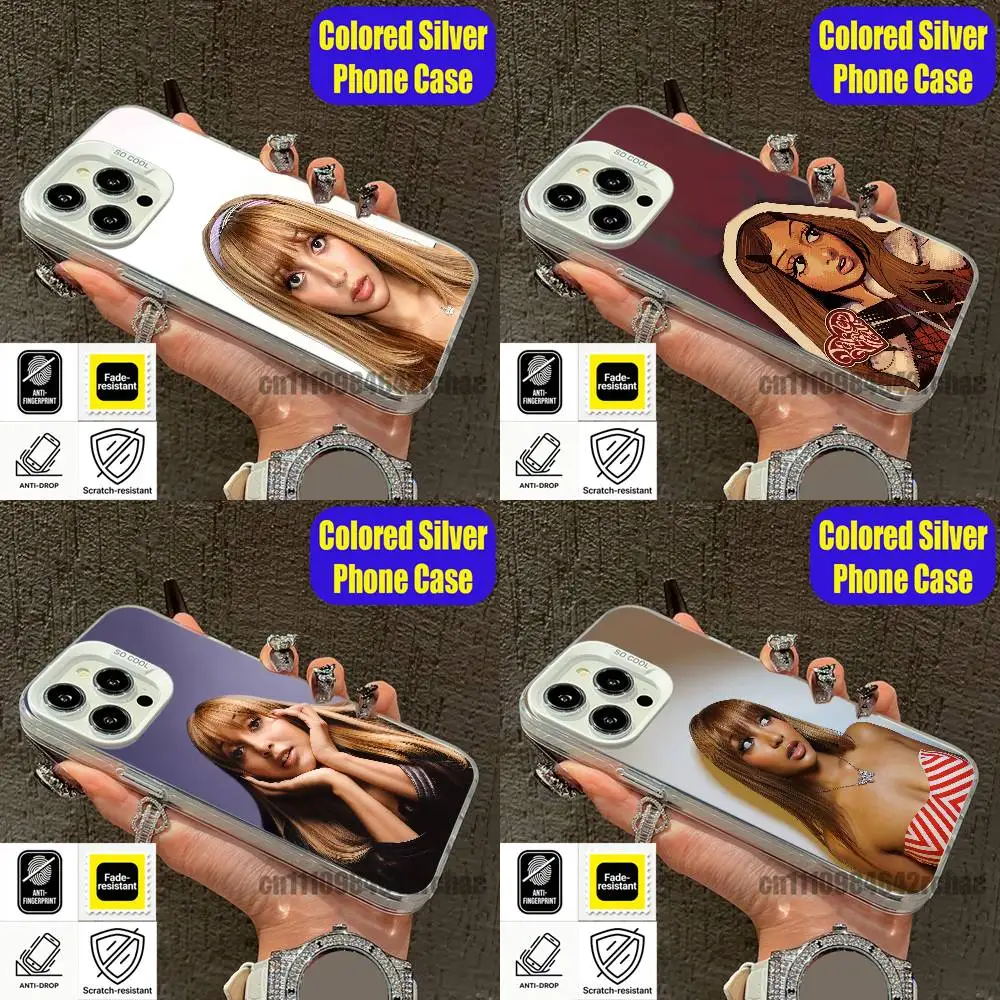 For Singer P-PinkPantheress  Phone Case For iPhone 15 17 11 14 13 16 12 E Air Pro Max Mini Plus White Silver Cover