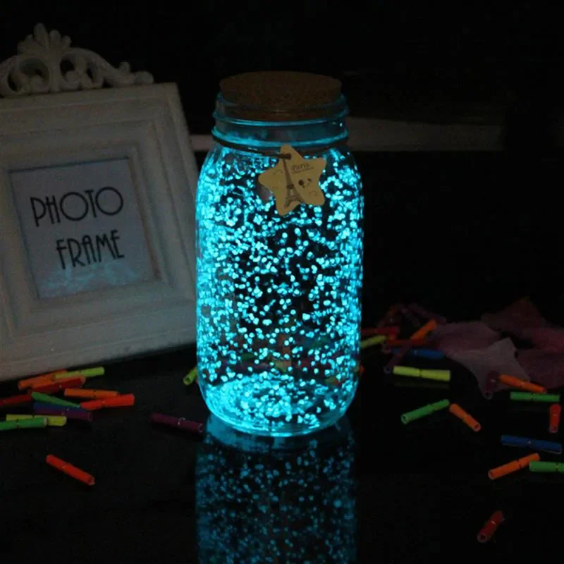 10g festa diy fluorescente brilho luminoso pigmento areia em pó