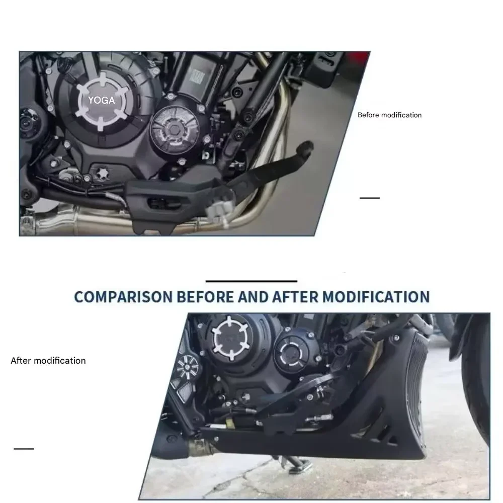 FOR VOGE CU525 Crash Bar Compatible Lower Fairing Retro Modification Body Fullness Decorative Cover for Motorcycle