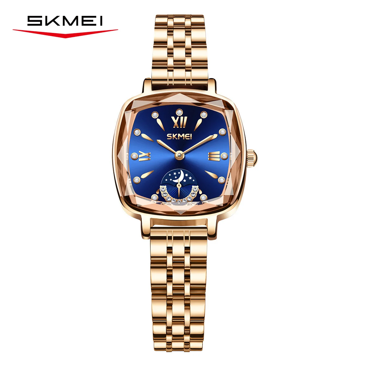 Skmei Lluxury Watch for Woman Waterproof Stainless Steel Quartz Ladies Watch High Quality Women's Watches Elegant Female Clock