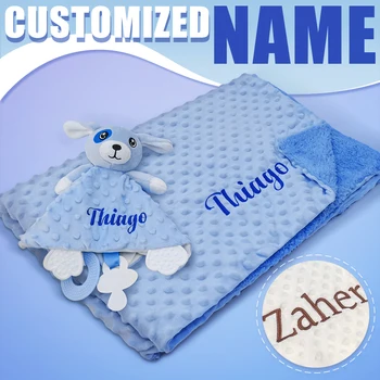 Personalized Baby Blanket Set 1