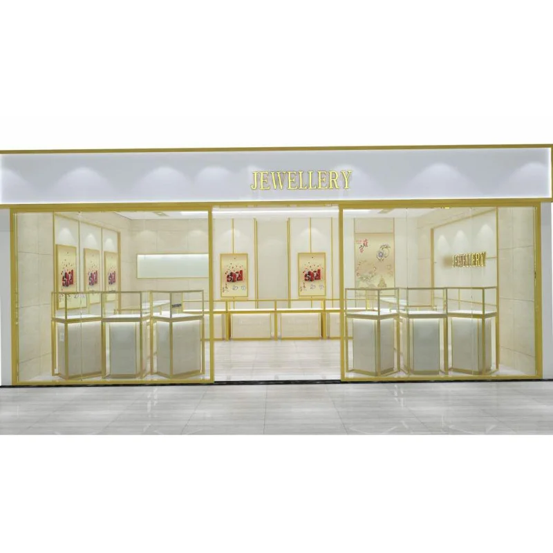 (Customized) Guangzhou Modern Jewelry Shop Display Ring Earrings Windowshowcase Cabinet Wall Mounter Stand Jewelry Display