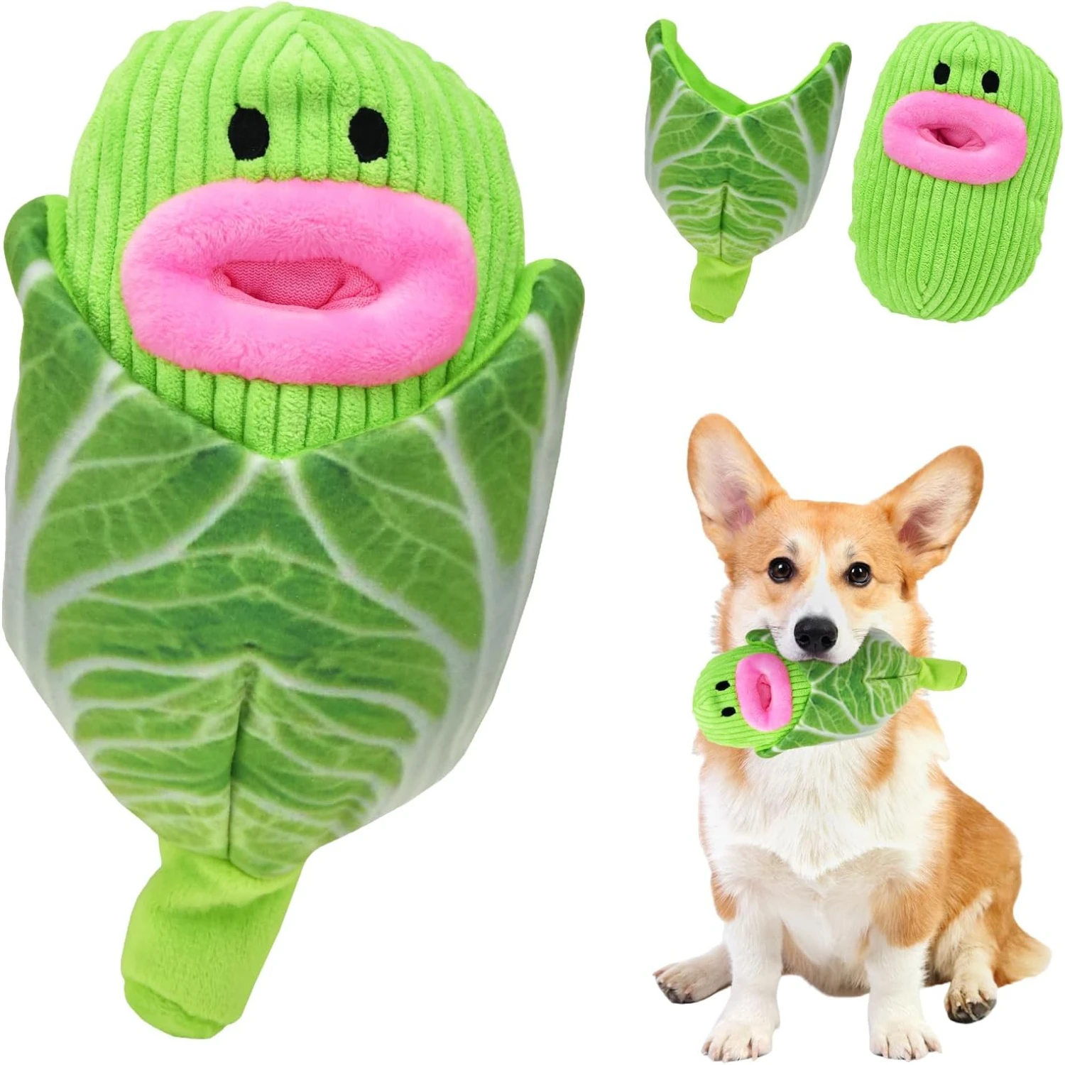 Exciting and Energetic Easter Bunny Dog Toy - Interactive and Fun Easter Dog Puzzle Toy for Teething and Chewing - Engaging Sque