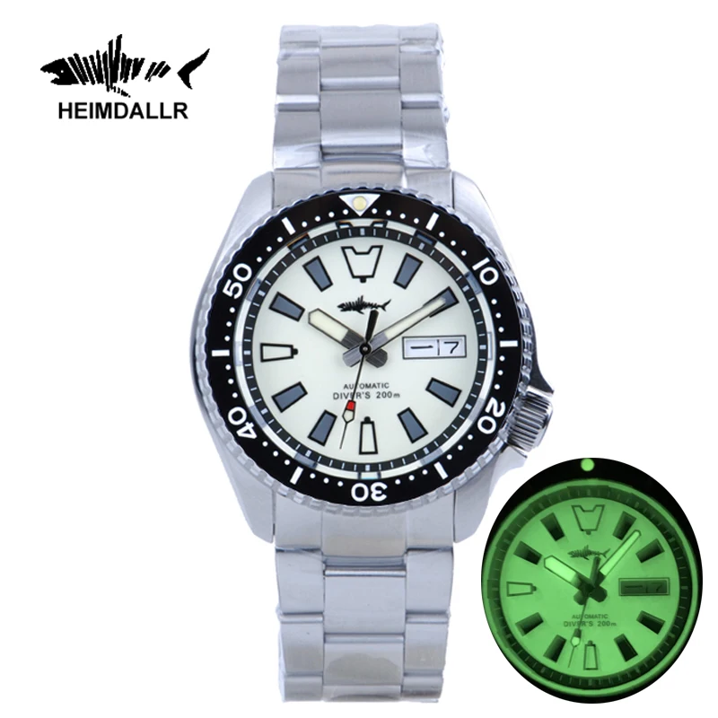 

Heimdallr SKX007 Men Automatic Diving Watch Sapphire Crystal Luminous 200M Water Resistance Japan NH36A Mechanical Men's Watches