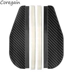2Pcs Car Rearview Mirror Rain Eyebrow Carbon Fiber Pattern Universal Sun Visor Shade Shield Reversing Protection Cover