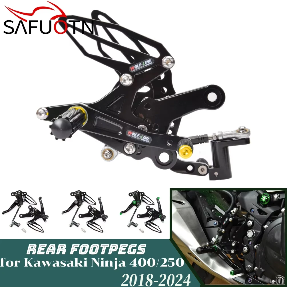 

Подножки Ninja400 Ninja250 для Kawasaki Ninja 400 250 Z400 2018-2023, подножки для мотоцикла