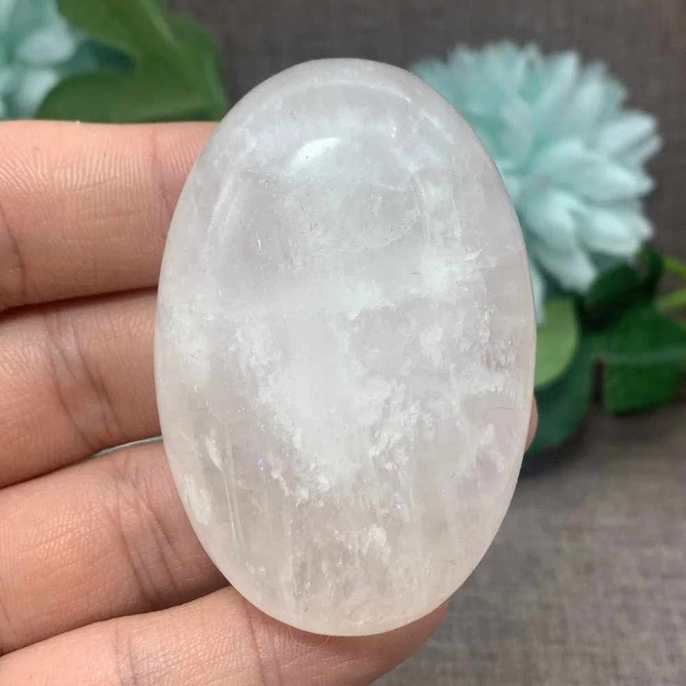 

Quartz Stone Natural Clear Quartz Palm Stone Crystal Crafts Reiki Healing Home Decoration Energy Gift