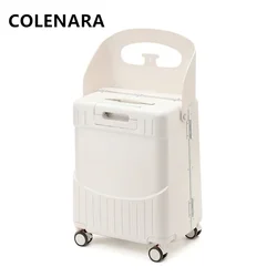 COLENARA-maleta de alta calidad de 20 pulgadas para niños, Maleta de ABS + PC, caja de embarque de gran capacidad, caja de carro multifuncional, equipaje