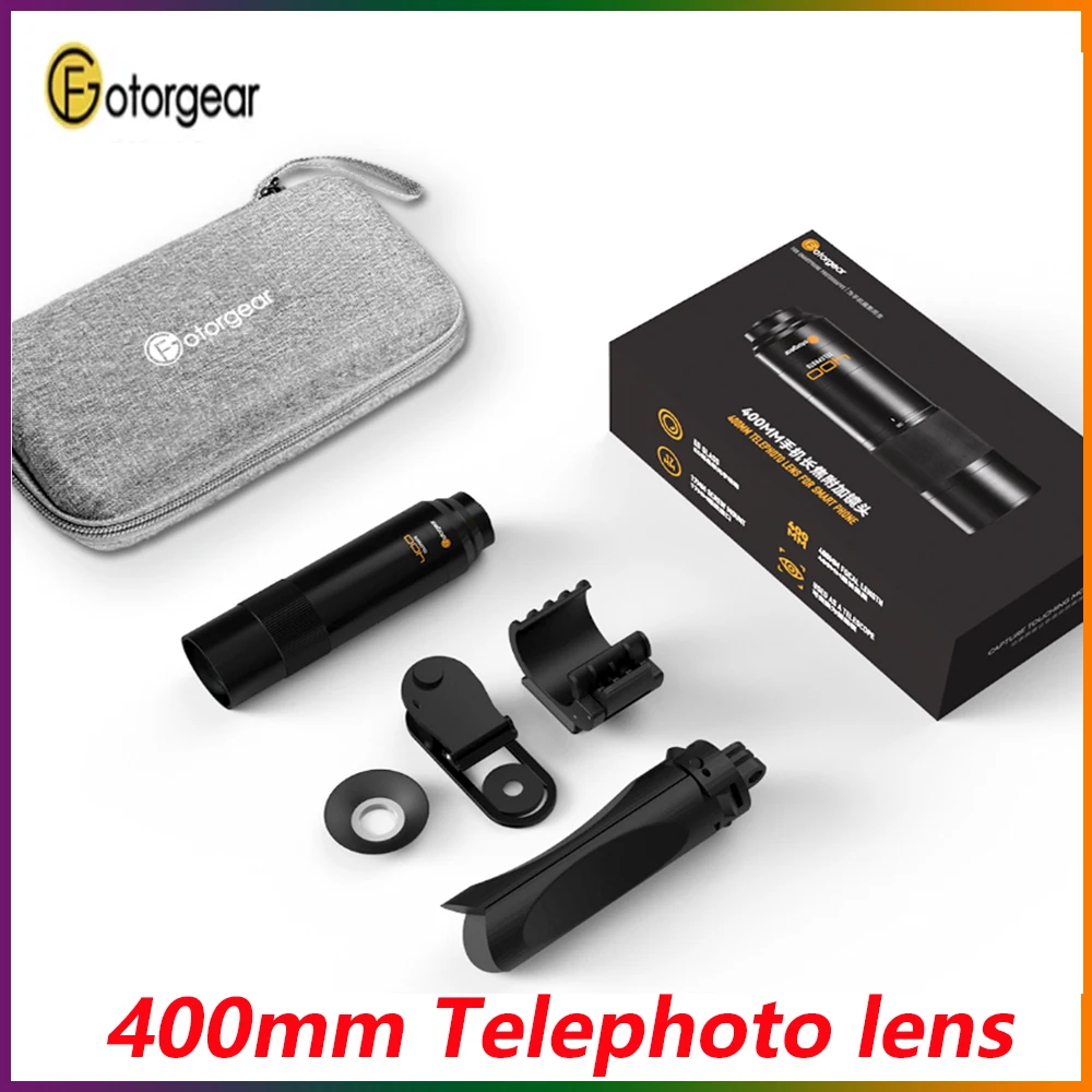 

Fotorgear 400mm Phone Telephoto Lenses Professional Photography for Smartphones Cell Phones