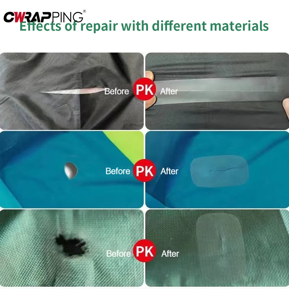 TPU Waterproof Repair Tape Transparent Adhesive Inflatable Toy Pool Patches for Swimming Circle Outdoor Tent Jacket Raincoat