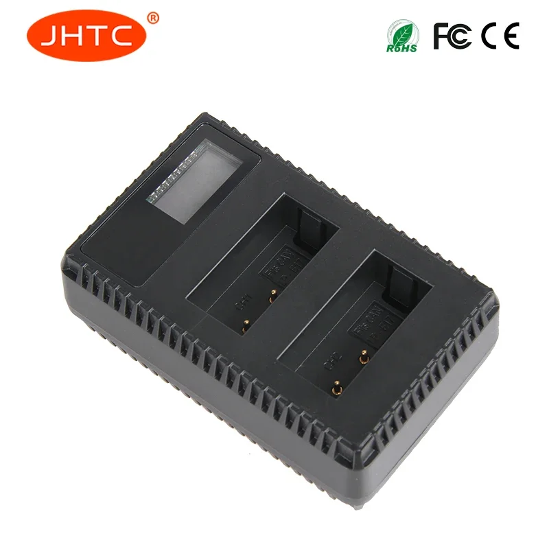 JHTC-cargador con pantalla LCD, LP-E17 LP E17 para cámaras Canon EOS 750D 760D T6i T6s M3 Kiss X8i 8000D LPE17 E17
