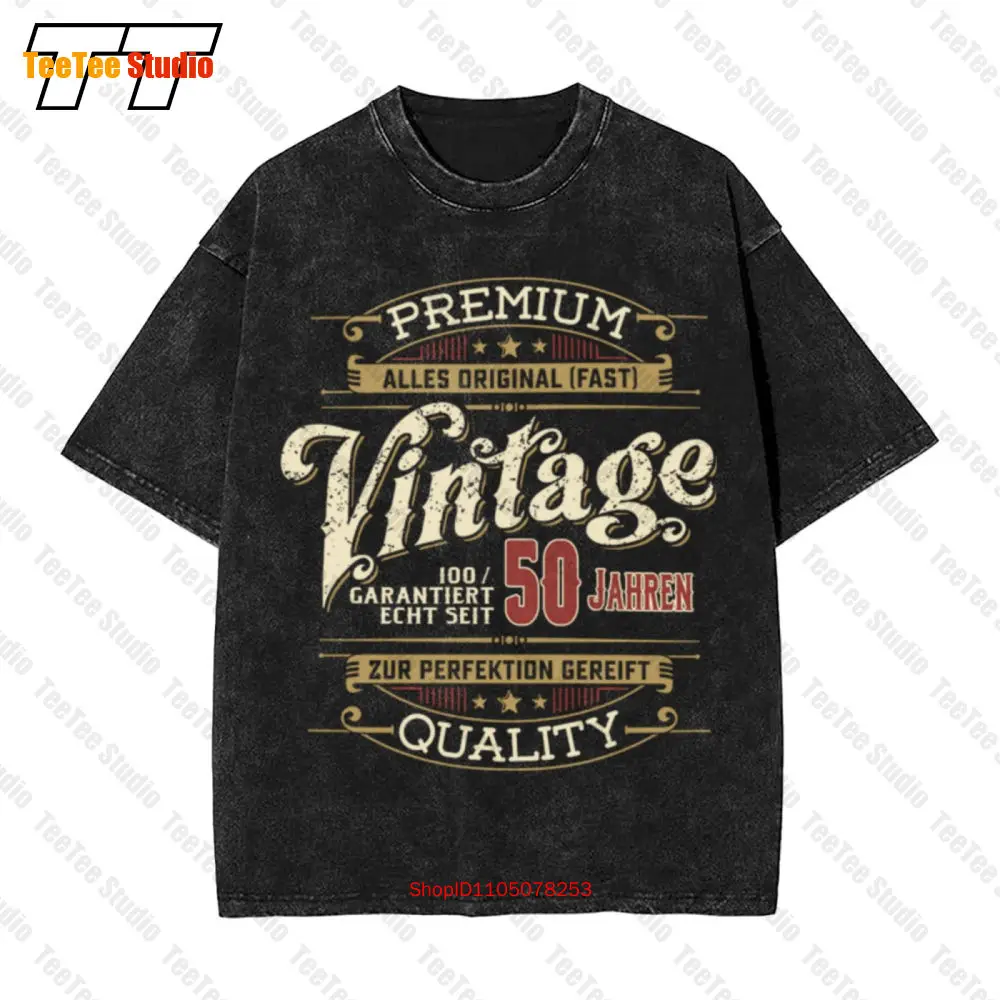 Depuis 50 Ans Cadeau Vintage Oversized T-Shirt 3D8P
