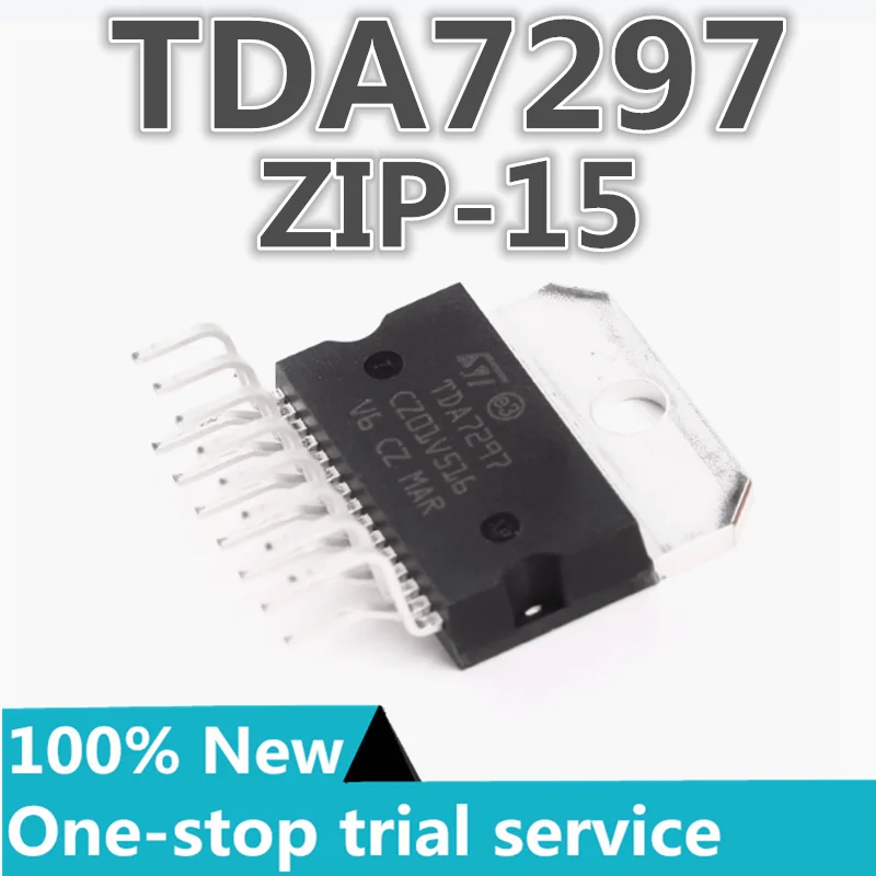 2-50PCS %New stock TDA7297SA TDA7297 ZIP-15 dual channel amplifier sound chip