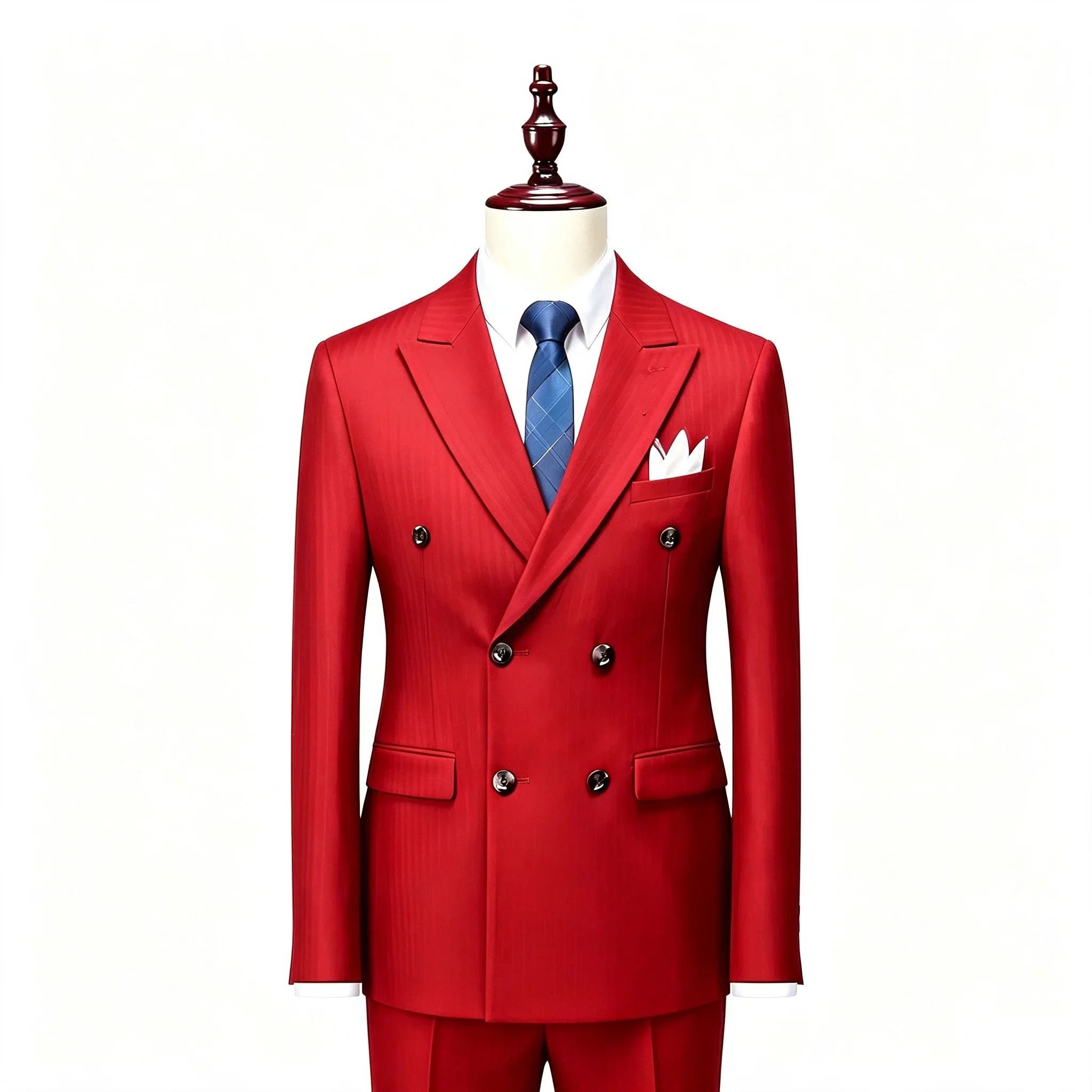 14 Farben Herren Doppelreihige Blazer-Mäntel, Modische Einfarbige Anzüge für Hochzeit, Abschlussball, Business, Casual, Slim Fit – Detail 6