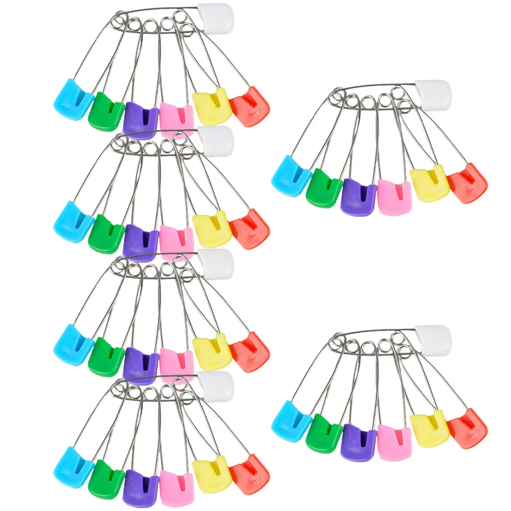

100 Pcs Child Safety Pins Reusable Buckle Peepers Brooches Baby Clothing Pocket