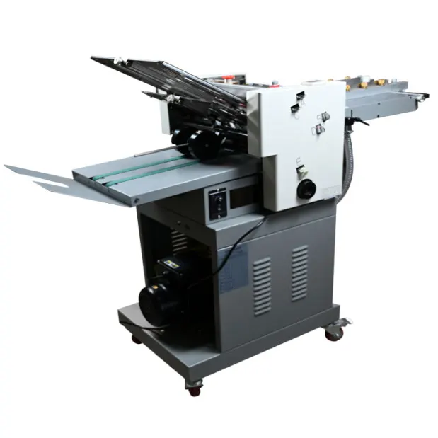 Factory Price 382S Automatic Feeding 2-folded Boards Paper Folding Machine Omron PLC High-Speed 130m/min 950W Motor Core
