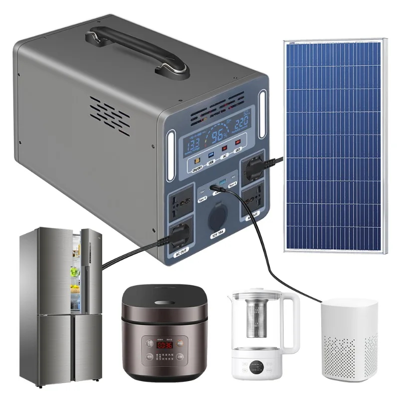 ZD Solar Generator 300W 1000W 2000W 220V Lithium Battery Solar Portable Outdoor Power Station
