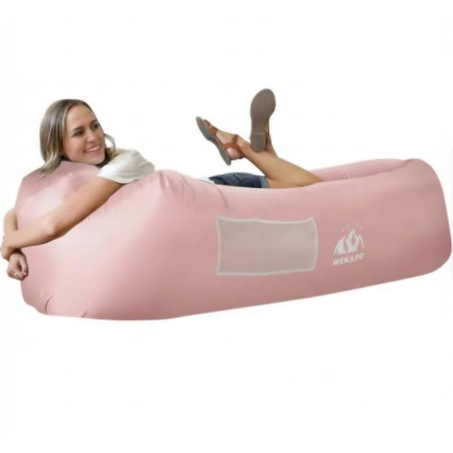 

Inflatable Couch Air Lounger Chair - Camping and Beach Accessories Portable Blow up Sofa for Hiking Lawn Indoor/Outdoor Movies