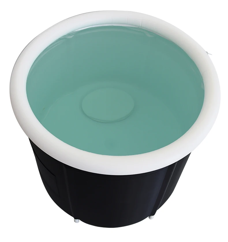 

Folding Home PVC Inflatable Tub Outdoor Covered Hot Tub for Outdoor Pool Soaking and Restoration