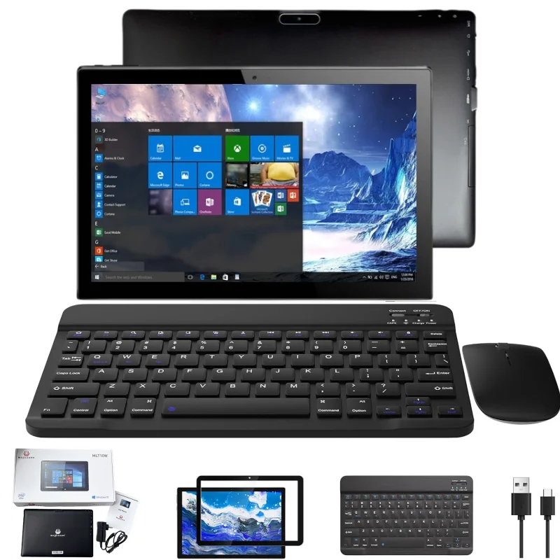 Il più recente Tablet PC MLT10W 64Bit da 10.1 POLLICI 4GBRAM 32GB ROM Windows 10 Intel Celeron N4000 Dual Core WIFI USB 3.0 Compatibile con HDMI