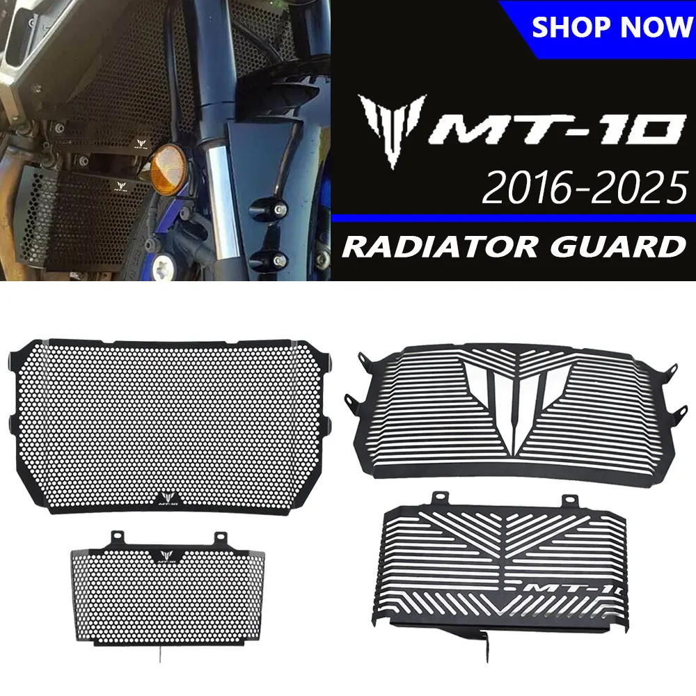 

MT 10 MT10 2024 2025 Motorcycle Radiator Grille Guard Oil Cooling Cover For Yamaha FZ 10 FZ-10 2016-2020 21 MT-10 SP 2022 2023
